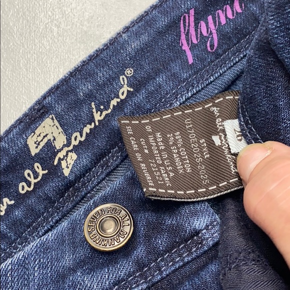 7 For All Mankind Flynt Dark wash Bootcut Jeans 26 - Picture 4 of 14